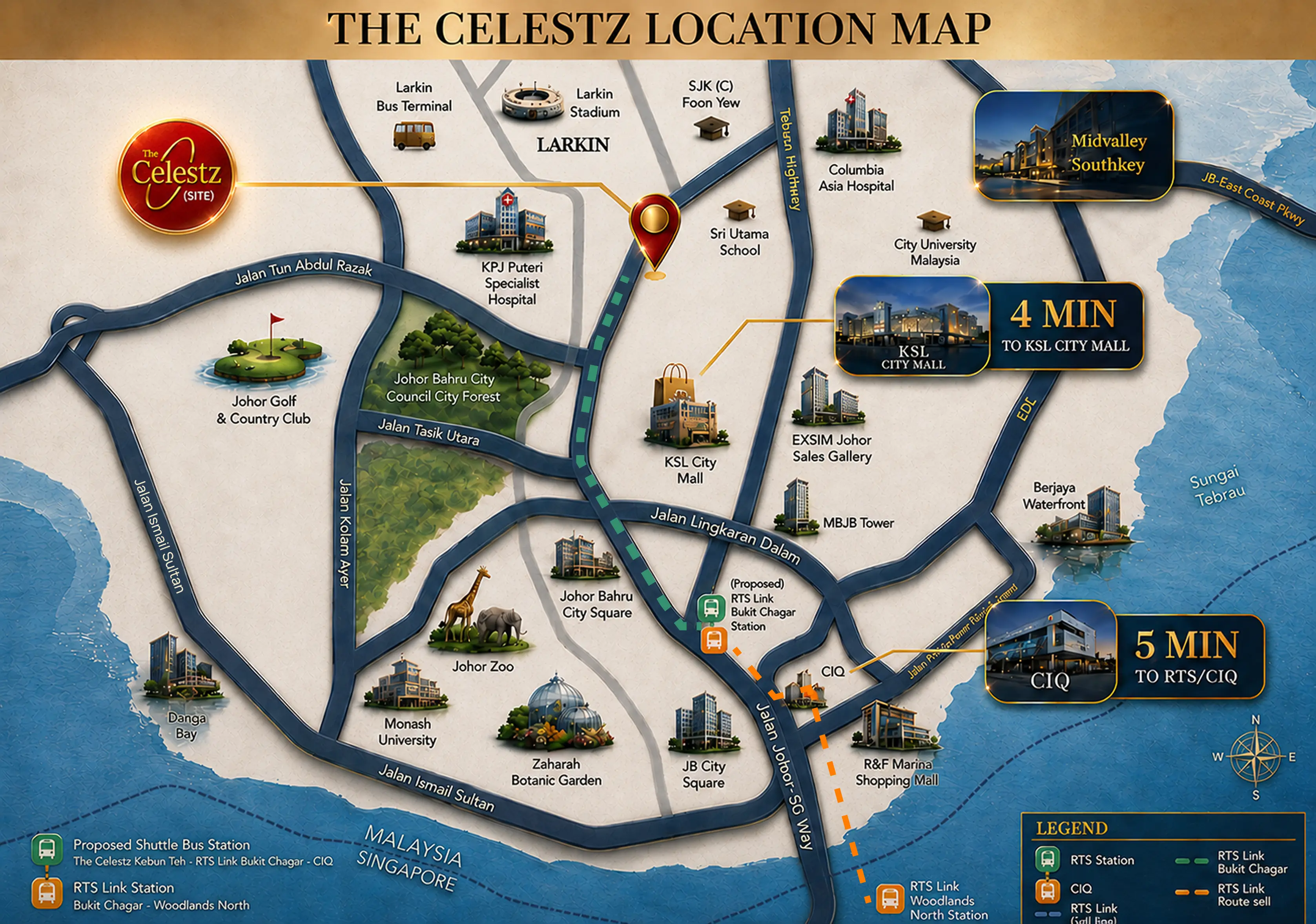 The Celestz Location Map